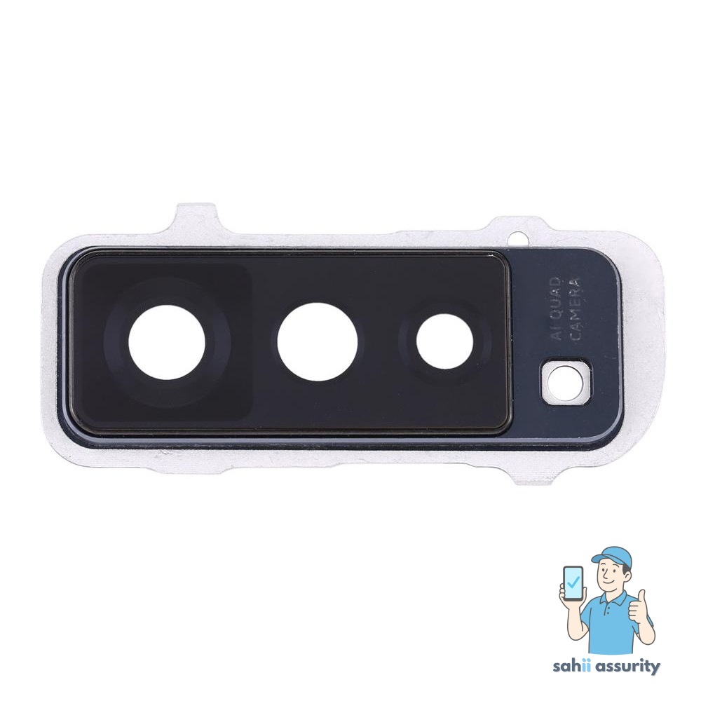 Camera Lens Glass with Frame for Vivo X50 5G White